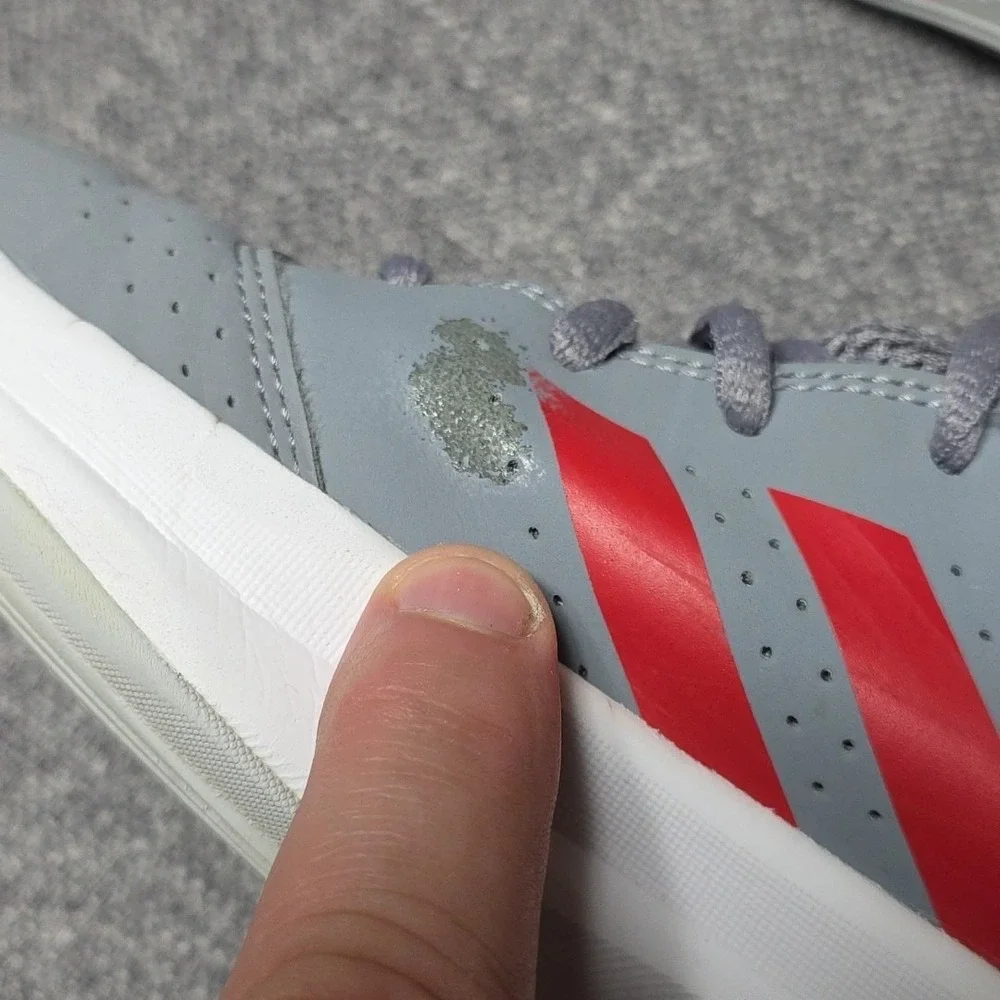Adidas Isolation 2 Grey Red High Top Basketball CLN 1DU001 Youth 4.5